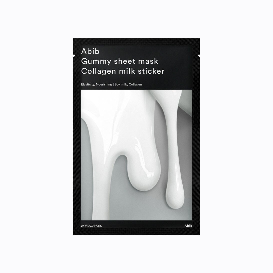 Abib Gummy Sheet Mask Collagen Milk Sticker (10ea) - Mask for dark spots