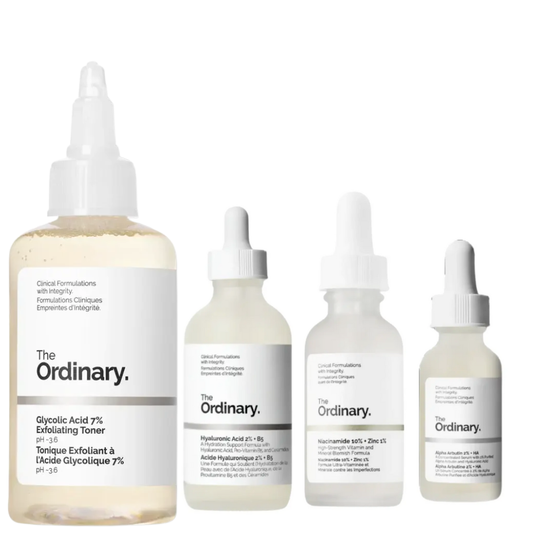The Ordinary Dark Armpits, Dry Skin, Large Pores & Hyperpigmentation Set by - Brightens, Hydrates, Minimizes Pores, Fades