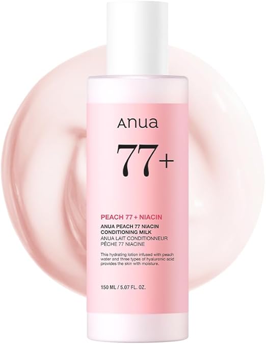 Anua Peach 77 Niacin Conditioning Milk Korean Skin Care for Glass Skin