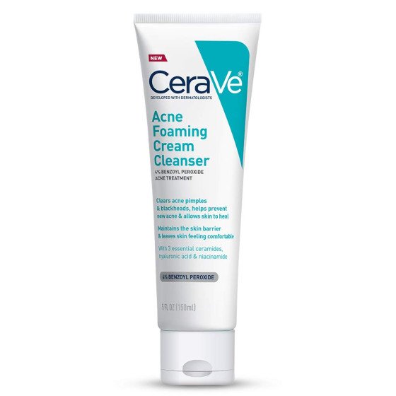 Cerave Acne Foaming Cream Cleanser White