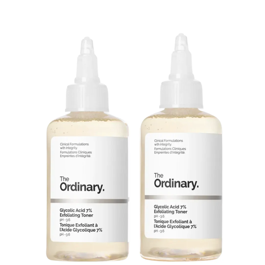 The Ordinary Glycolic Acid 7% 240ml (Two Pack) - Sunscreen for dark spots