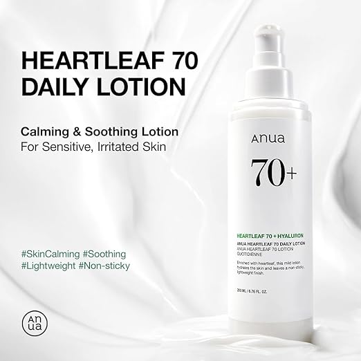 Anua Heartleaf 70+ Daily Lotion for Sensitive Skin