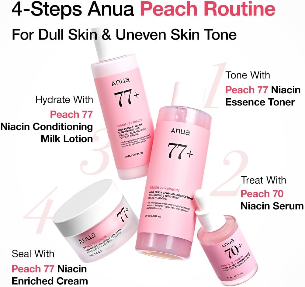 Anua Peach 77% Niacin Enriched Cream Korean Skin Care for Glass Skin