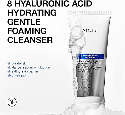 Anua 8 Hyaluronic Acid Hydrating Gentle Foaming Cleanser