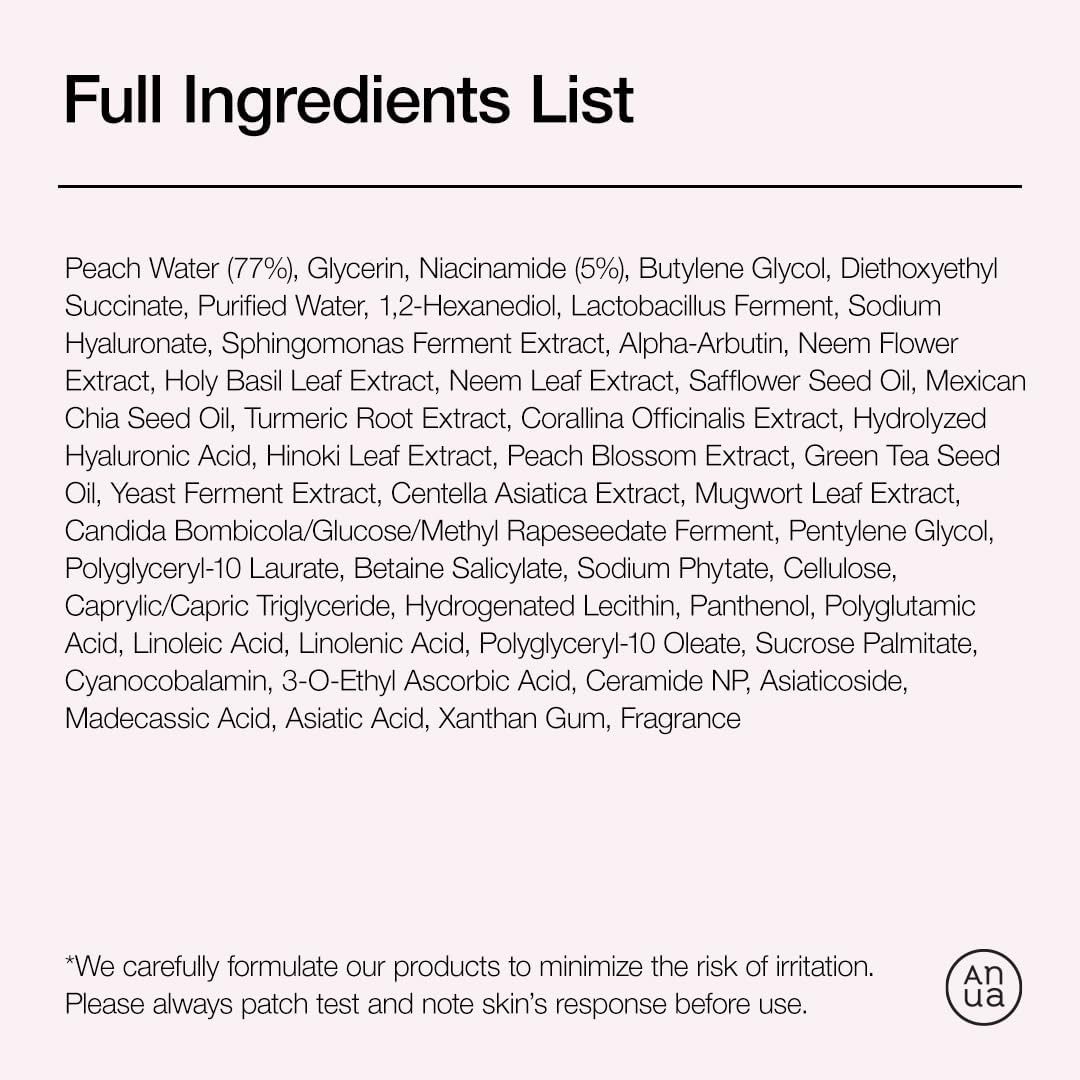 Anua Peach 70% Niacinamide Serum Brightening Hydrating Face Serum