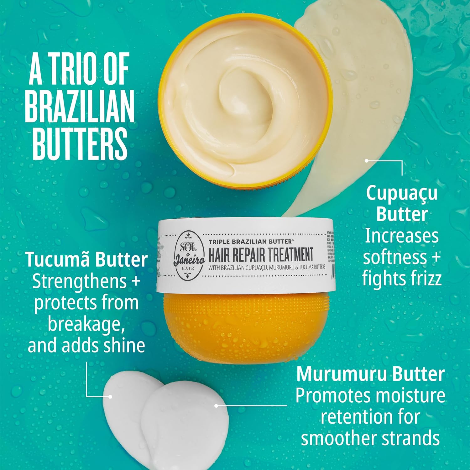 Sol De Janeiro Triple Brazilian Butter Hair Repair Treatment Mask