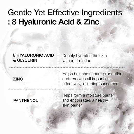 Anua 8 Hyaluronic Acid Hydrating Gentle Foaming Cleanser
