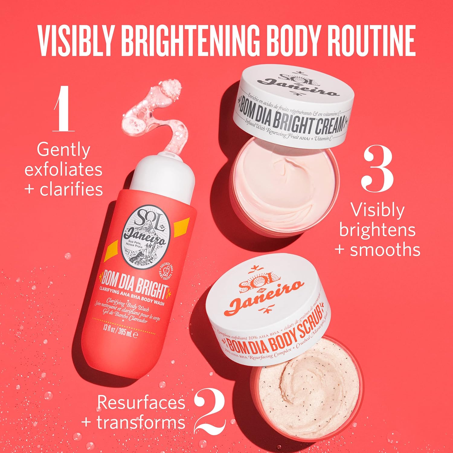 Sol De Janeiro Bom Dia Bright Clarifying Aha Bha Body Wash