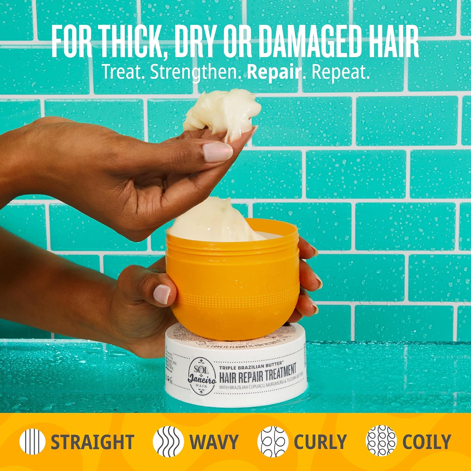 Sol De Janeiro Triple Brazilian Butter Hair Repair Treatment Mask