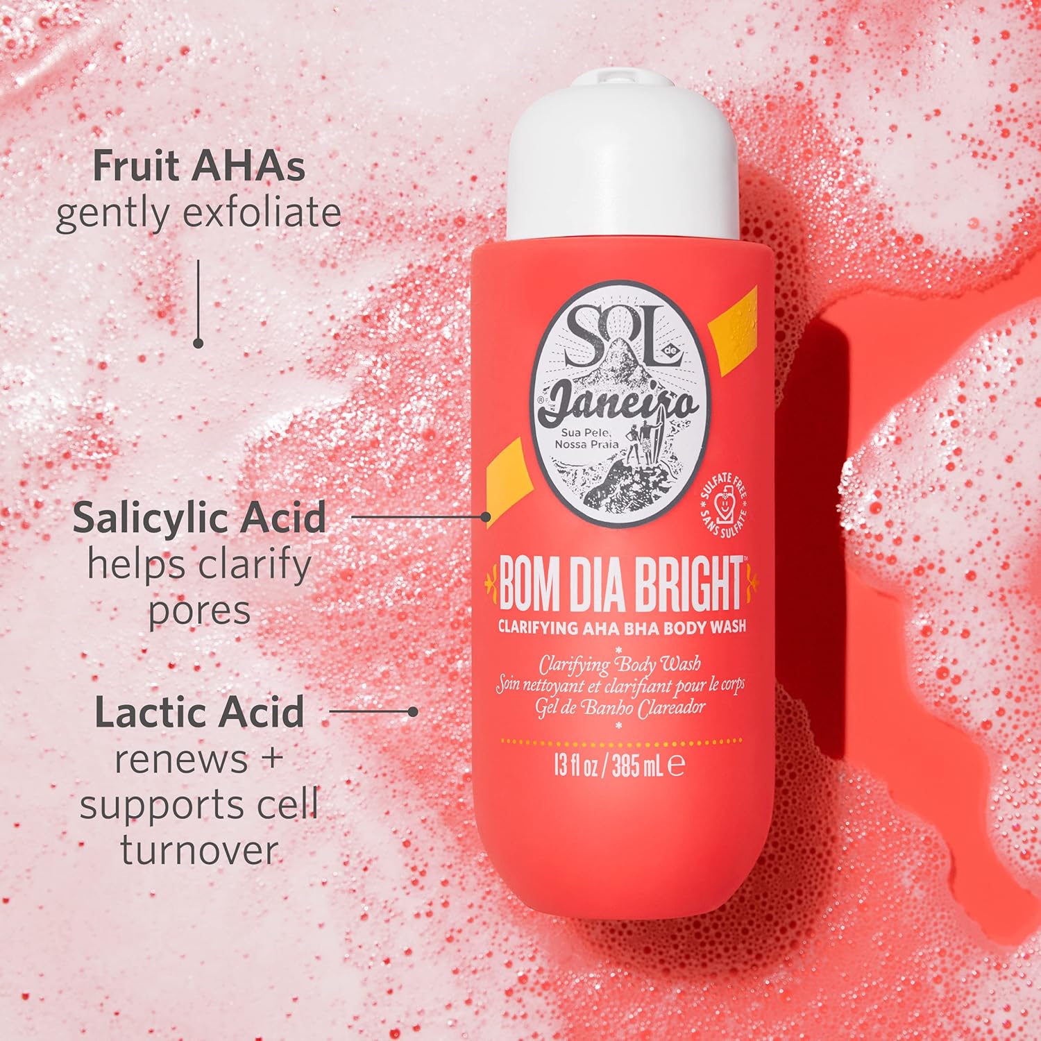 Sol De Janeiro Bom Dia Bright Clarifying Aha Bha Body Wash