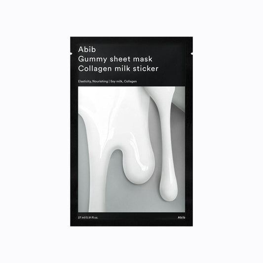 Abib Gummy Sheet Mask Collagen Milk Sticker (10ea) - Mask for dark spots