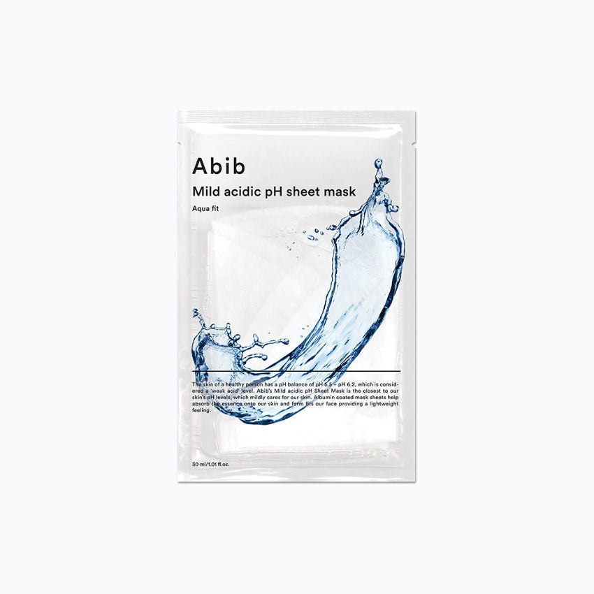 Abib Mild Acidic pH Sheet Mask Aqua Fit (10ea) - Mask for hydration