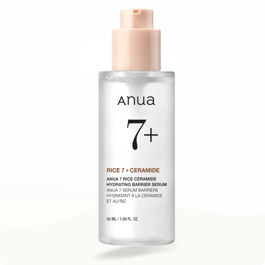 Anua 7+ Rice Ceramide Hydrating Barrier Serum Glass Skin, Korean Skin Care 50ml - Serum for dark spots