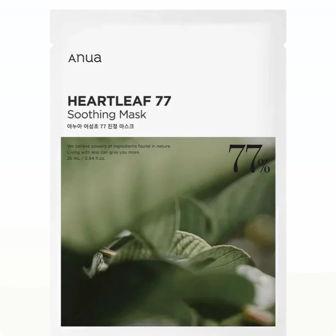 Anua Heartleaf 77% Soothing Sheet Mask (10 Masks) 10 Masks - Mask for hydration