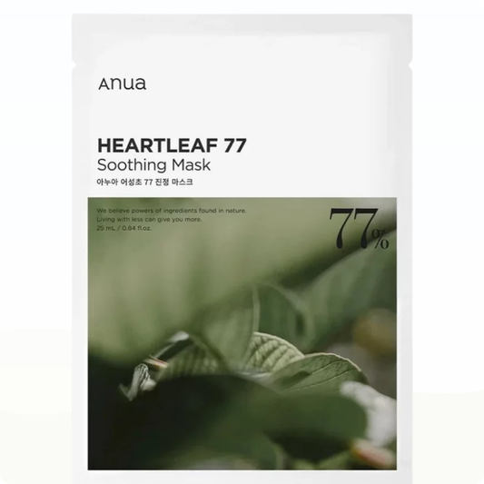 Anua Heartleaf 77% Soothing Sheet Mask (10 Masks) 10 Masks - Mask for hydration
