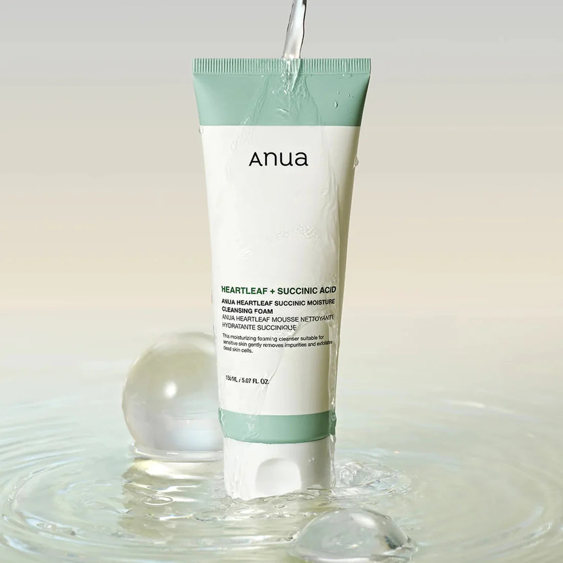 Anua Heartleaf Succinic Moisture Cleansing Foam