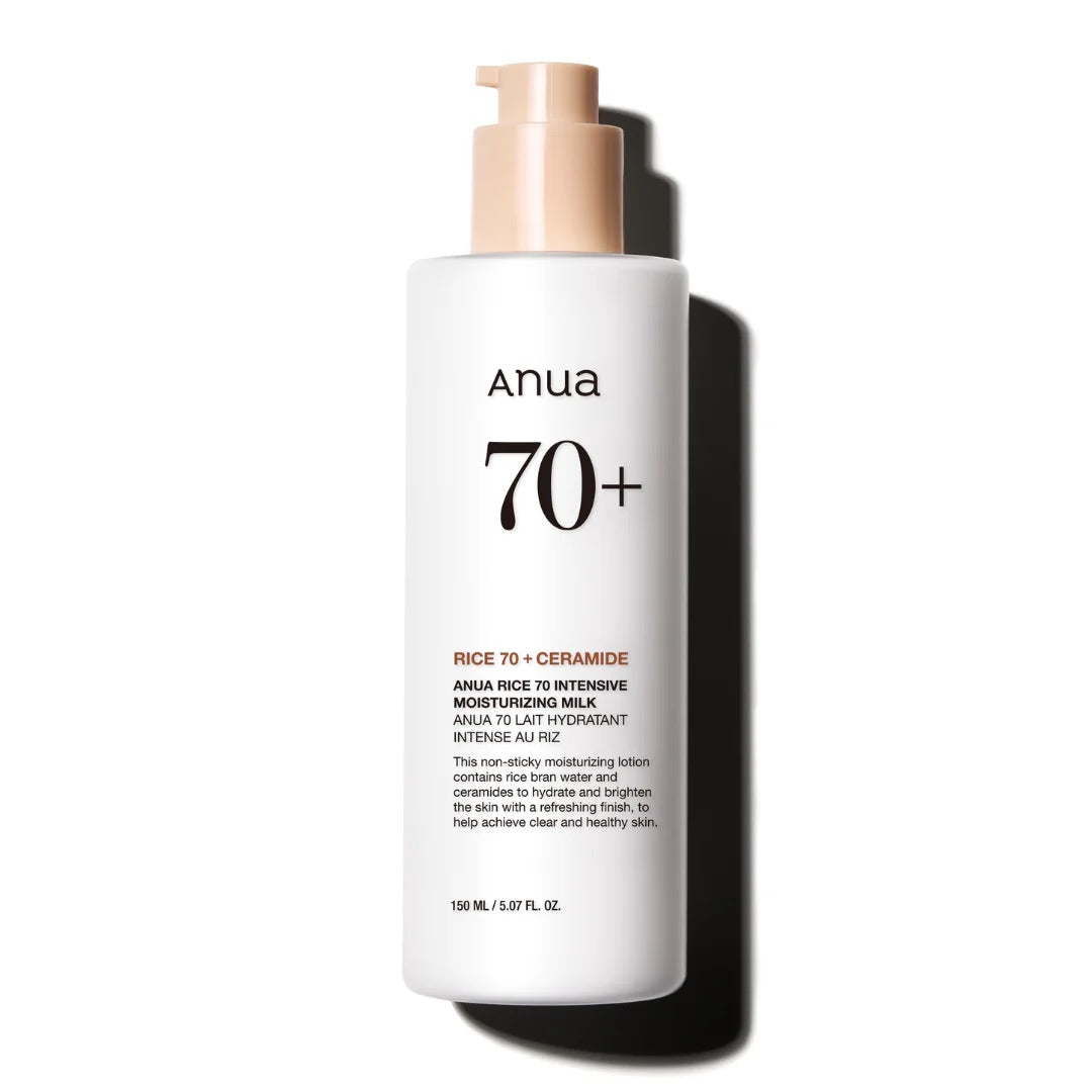 Anua Rice 70 Intensive Moisturizing Milk - Moisturizer for dark spots
