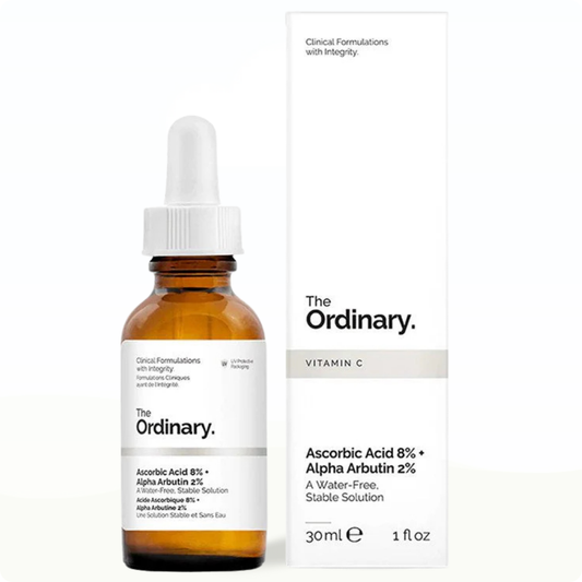 The Ordinary Ascorbic Acid 8% + Alpha Arbutin 2% 30ml - Sunscreen for acne