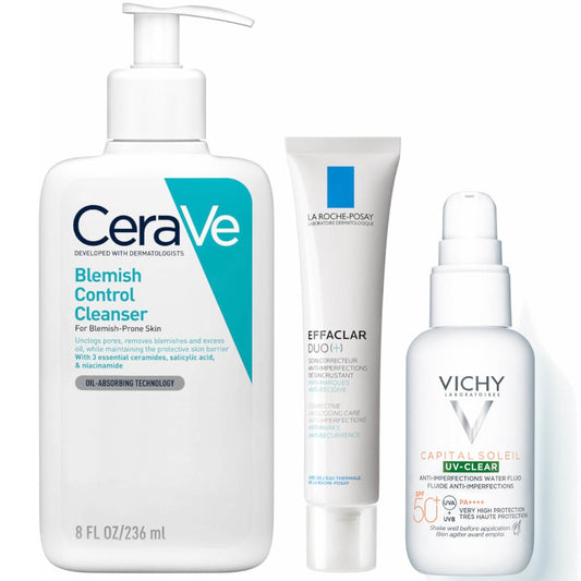CeraVe Ask a Derm Blemish Bundle - Sunscreen for acne