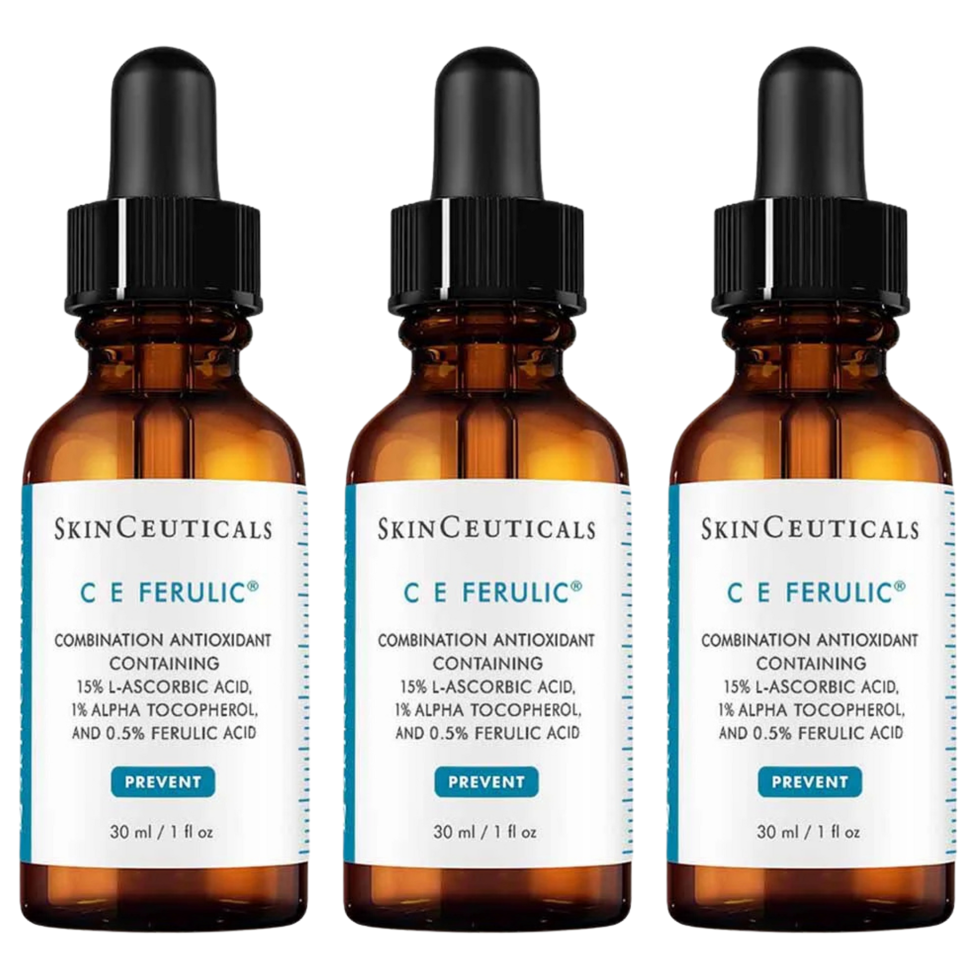 SkinCeuticals C E Ferulic® with 15% L-Ascorbic Acid 30ml (3-Pack Value Set) - Sunscreen for dark spots