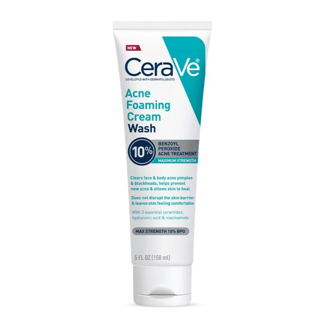 CeraVe Acne Foaming Cream Wash - Cleanser for acne
