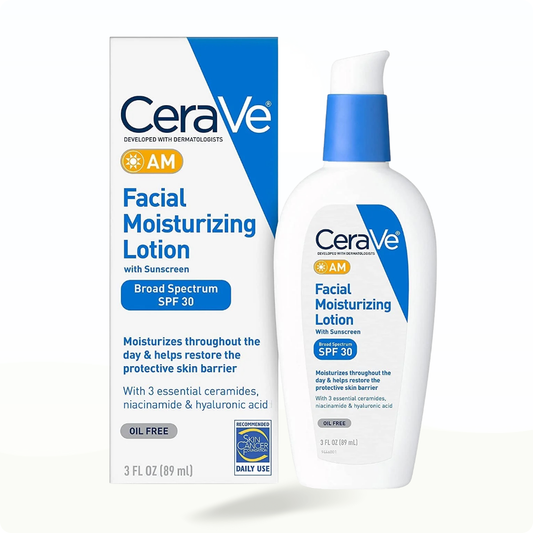 CeraVe AM Facial Moisturising Lotion SPF 30 89 mL (3 fl oz) - Sunscreen for hydration
