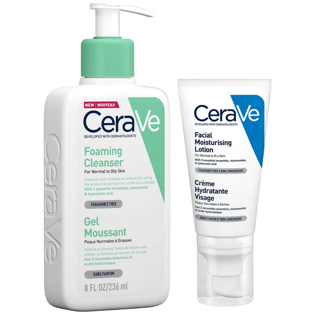 CeraVe Cleanse the Day Away Duo - Sunscreen for acne