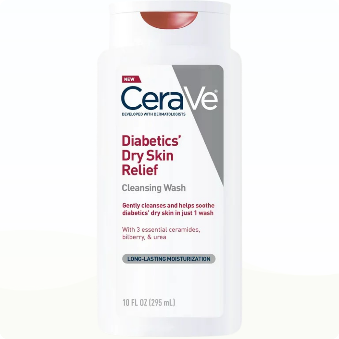 CeraVe Diabetics Dry Skin Relief Cleansing Wash 296ml (10 fl oz) - Cleanser for hydration