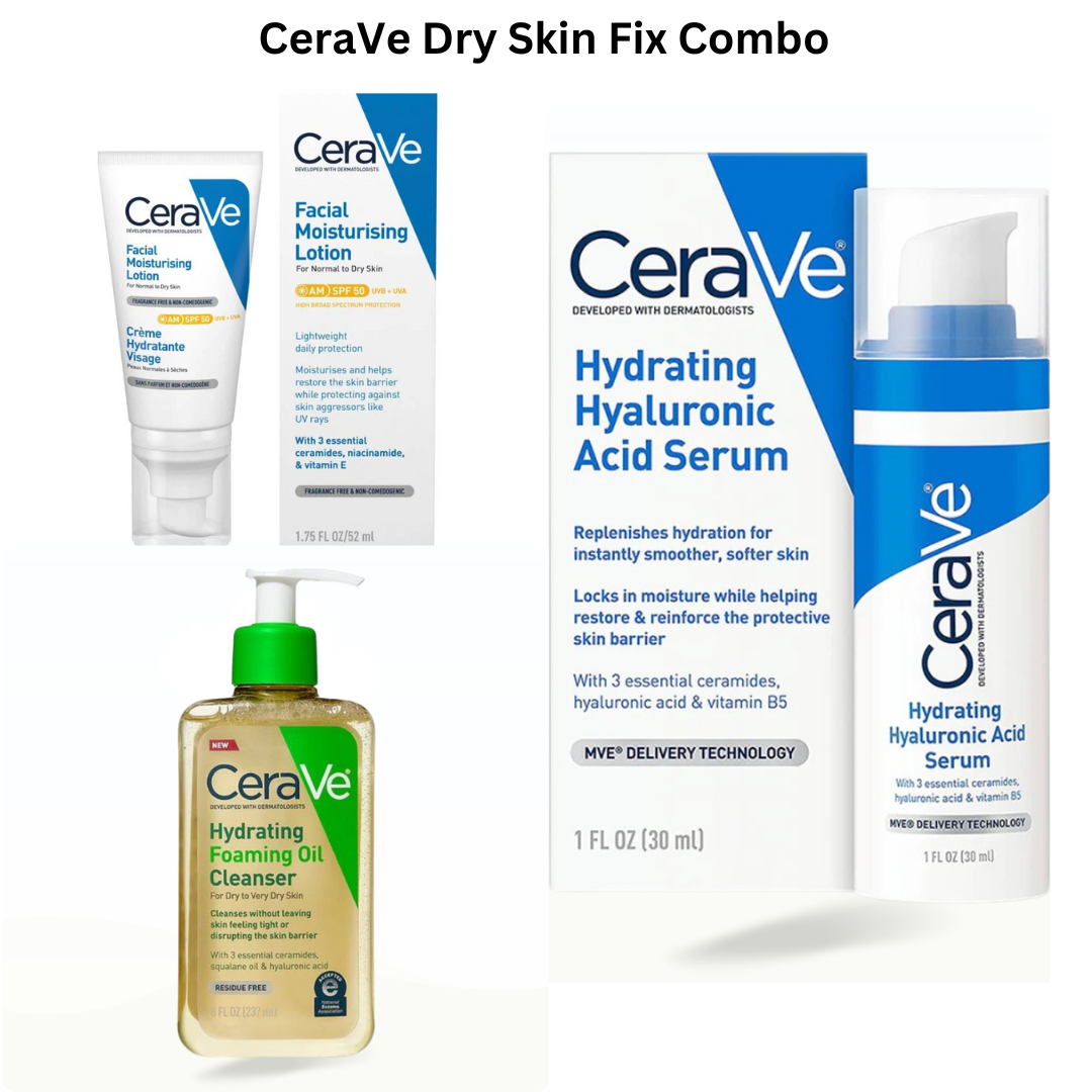 CeraVe Dry Skin Fix Combo - Sunscreen for hydration