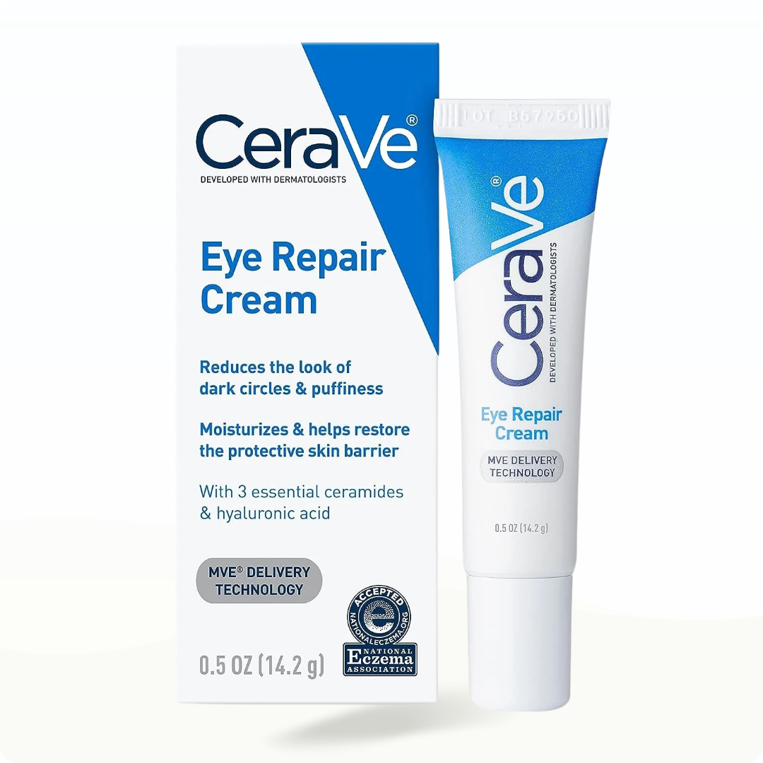 CeraVe Eye Repair Cream 0.5 fl oz (14.2 g) - Moisturizer for dark spots