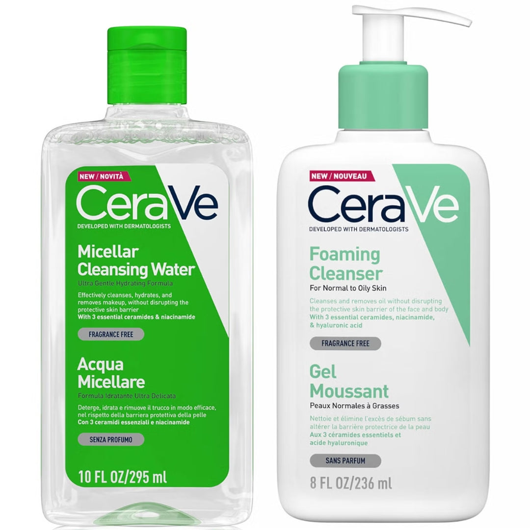 CeraVe Foaming Double Cleansing Duo - Cleanser for hydration