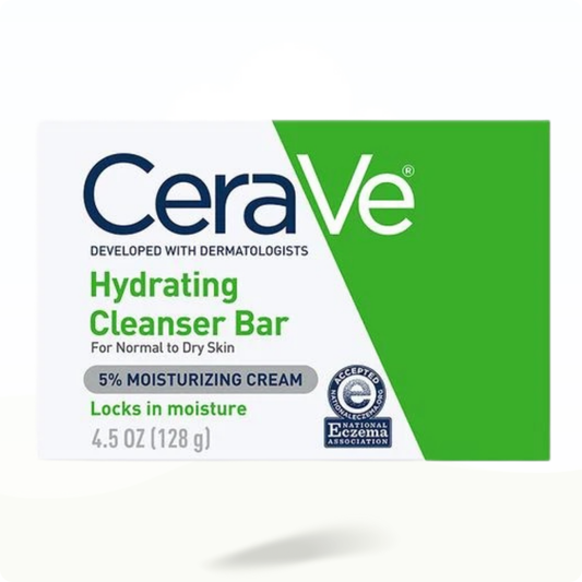 CeraVe Hydrating Cleanser Bar Soap For Normal To Dry Skin 4.5 oz (128 g) - Cleanser for hydration