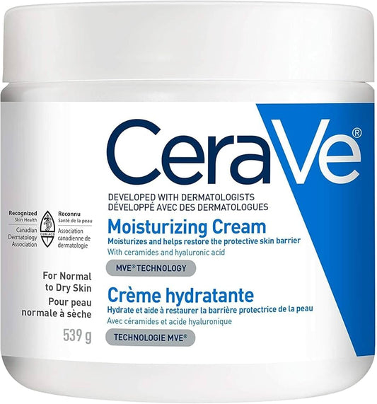 CeraVe Moisturizing Cream 539g Special Discounted Price for Limited Time! 539g - Moisturizer for hydration