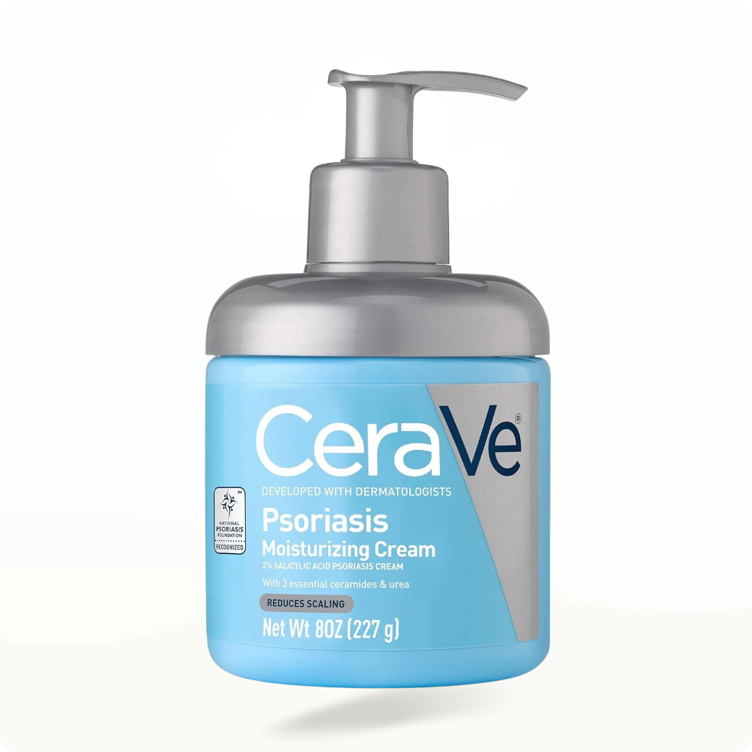 CeraVe Psoriasis Moisturizing Cream 2% Salicylic Acid 8 oz (237 ml) - Moisturizer for hydration