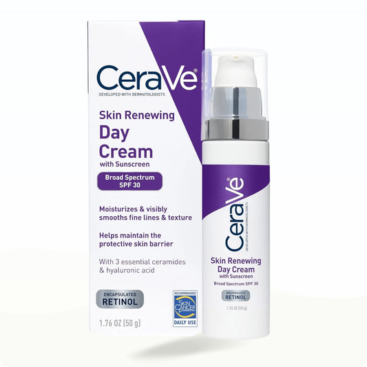 CeraVe Skin Renewing Day Cream With Sunscreen Spf 30 1.7 oz (50 g) - Sunscreen for anti-aging