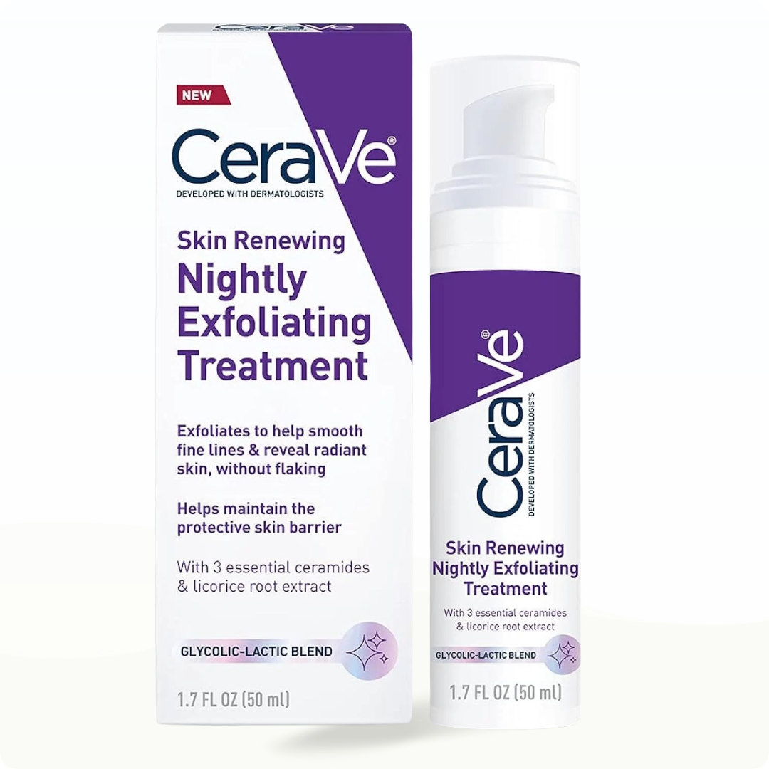 CeraVe Skin Renewing Nightly Exfoliating Treatment 1.7 oz (50 ml) - Exfoliant for dark spots