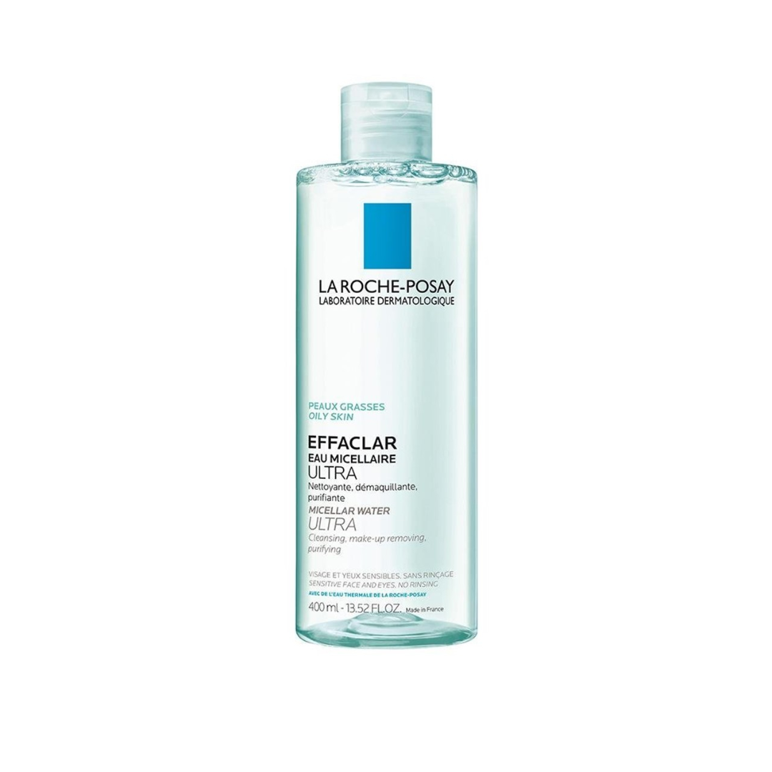 La Roche-Posay Effaclar Micellar Water Makeup Remover for Oily Skin - 400ml - Cleanser for acne