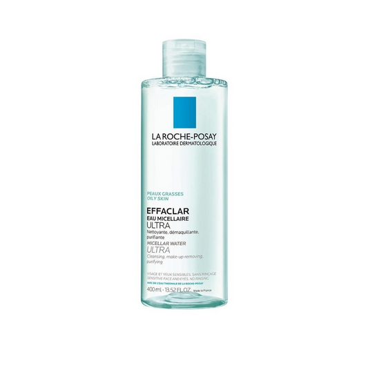 La Roche-Posay Effaclar Micellar Water Makeup Remover for Oily Skin - 400ml - Cleanser for acne