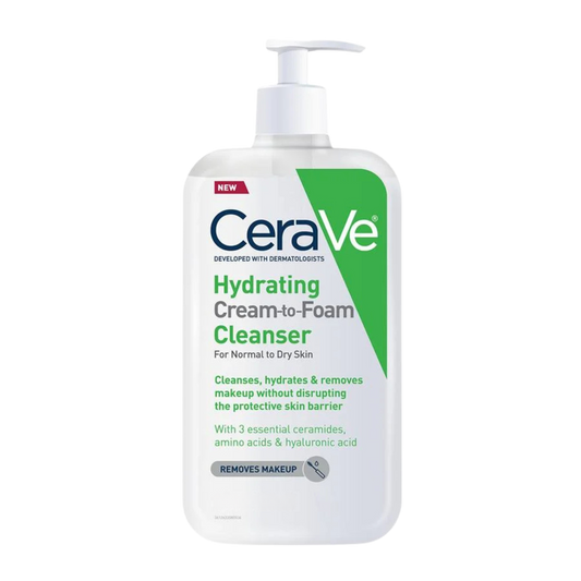 CeraVe Cream To Foam Cleanser For Normal To Dry Skin 237ml - Cleanser for hydration
