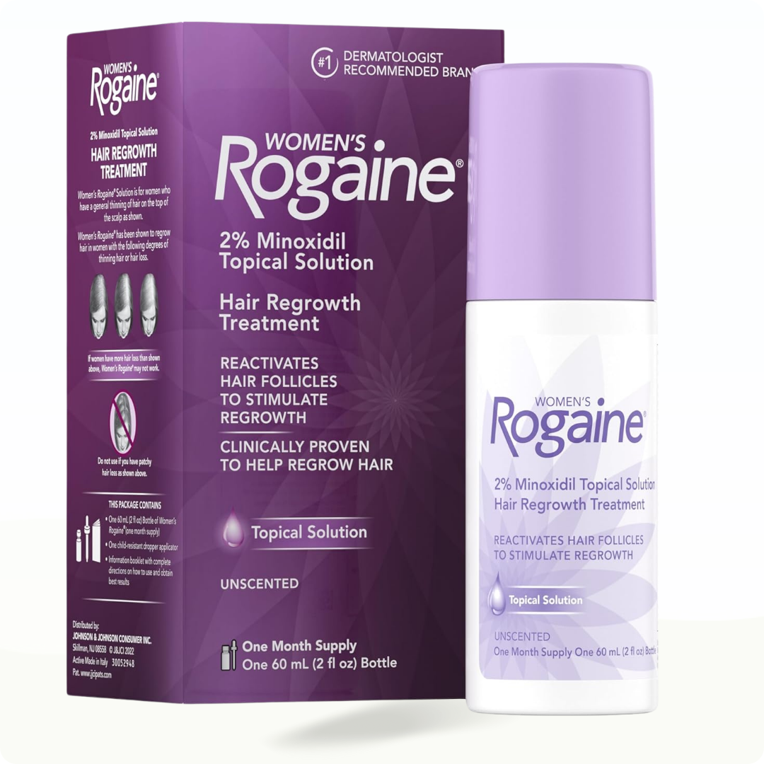 Rogaine for Women Hair Regrowth Treatment Topical Solution One Month Supply