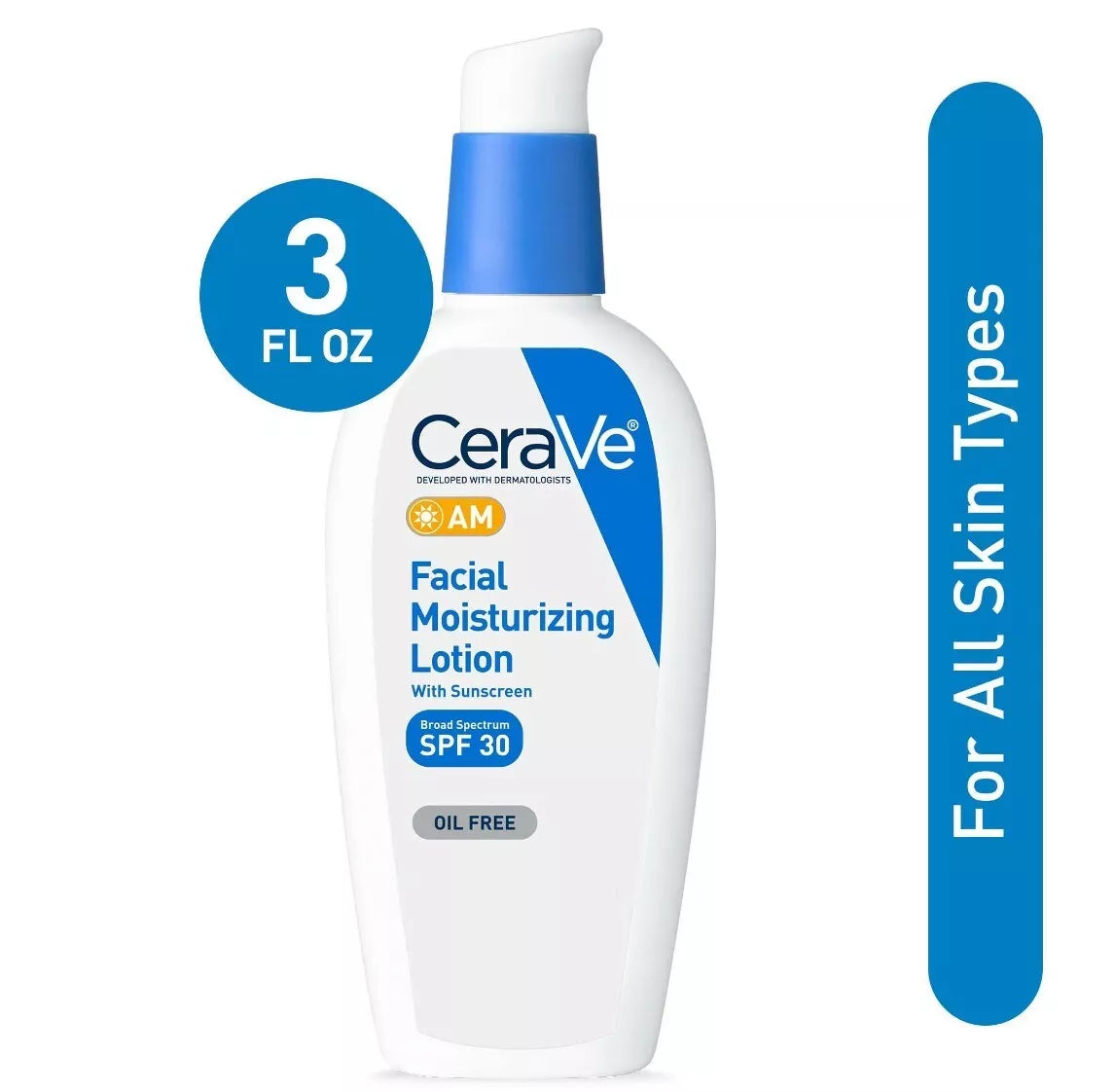 لوشن ترطيب الوجه CeraVe AM مع واقي من الشمس SPF30