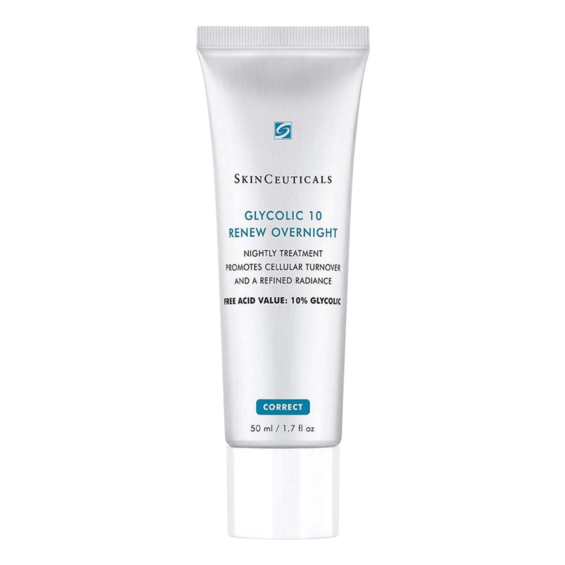 SkinCeuticals Glycolic 10 Renew Overnight Exfoliating Night Cream 50ml - Exfoliant for anti-aging