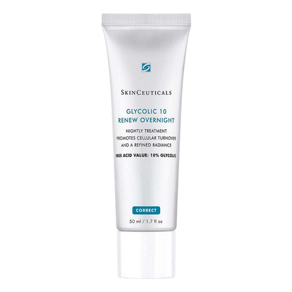 SkinCeuticals Glycolic 10 Renew Overnight Exfoliating Night Cream 50ml - Exfoliant for anti-aging