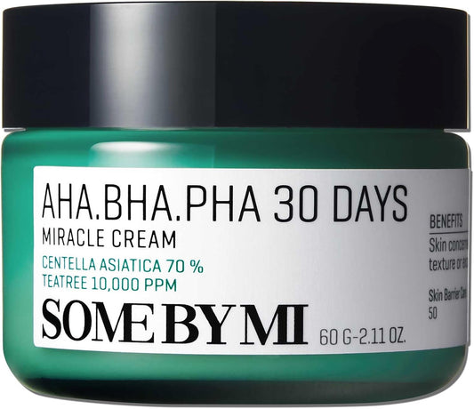 Some By Mi AHA BHA PHA 30 Days Miracle Cream 50ml - Moisturizer for acne