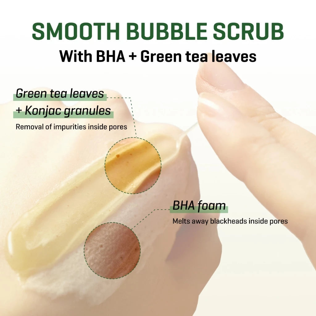 Some By Mi Bye Bye Blackhead Green Tea Tox Bubble Mask Facial Cleanser - Cleanser for hydration - view 4