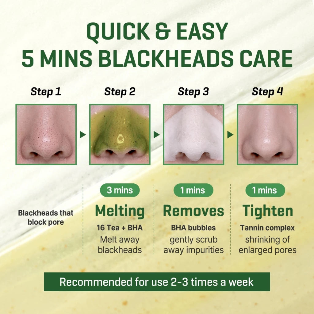 Some By Mi Bye Bye Blackhead Green Tea Tox Bubble Mask Facial Cleanser - Cleanser for hydration - view 5