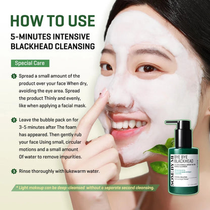 Some By Mi Bye Bye Blackhead Green Tea Tox Bubble Mask Facial Cleanser - Cleanser for hydration - view 7