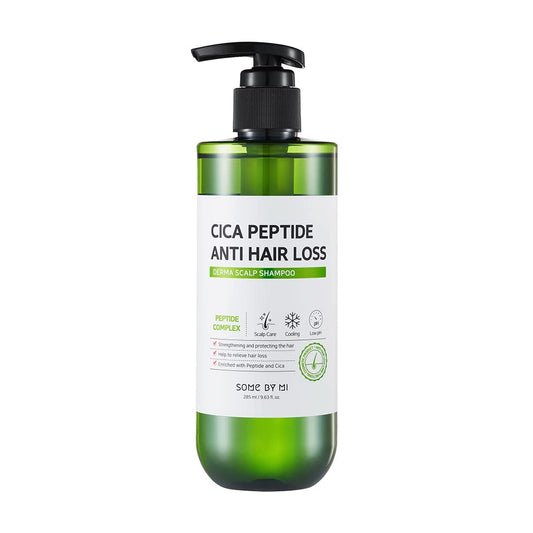 Some By Mi CICA PEPTIDE ANTI HAIR LOSS DERMA SCALP SHAMPOO 285ml - Shampoo for oily skin