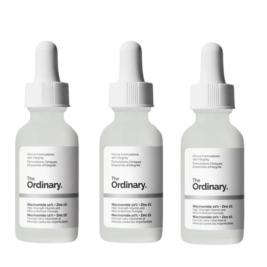 The Ordinary Niacinamide 10% + Zinc 1% Serum (3 Pack) - Serum for acne